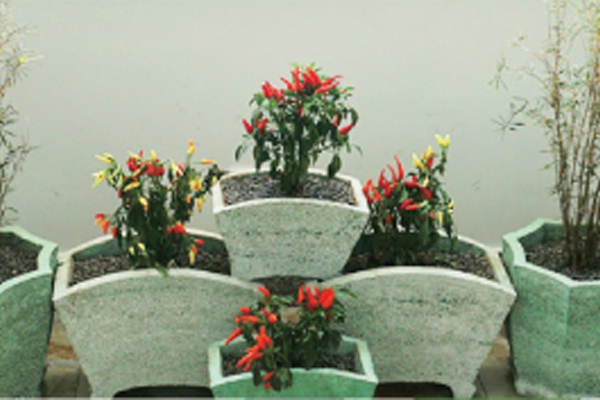 水泥木質(zhì)透水混凝土產(chǎn)品-花盆